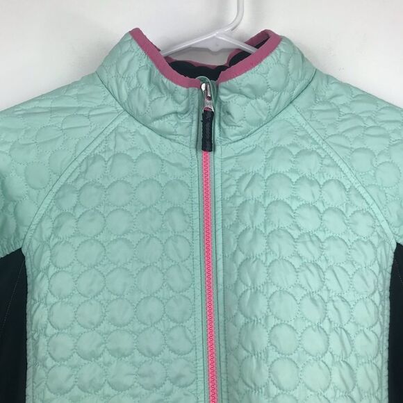 Land’s End Lightweight Zip Up Quilted Zip Up in pale Teal and Black - Picture 2 of 12